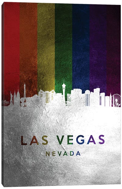 Las Vegas Nevada Spectrum Skyline Canvas Art Print - Las Vegas Skylines