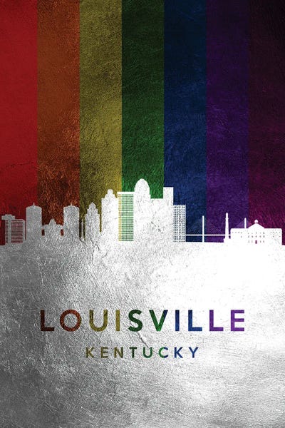 Kentucky: Louisville Kentucky Spectrum Skyline by Adrian Baldovino