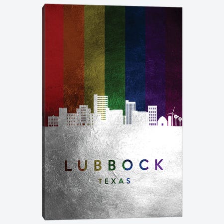 Lubbock Texas Spectrum Skyline Canvas Print #ABV710} by Adrian Baldovino Canvas Print