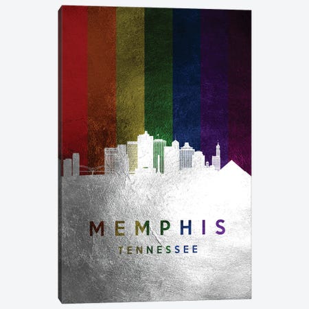 Memphis Tennessee Spectrum Skyline Canvas Print #ABV712} by Adrian Baldovino Canvas Art Print