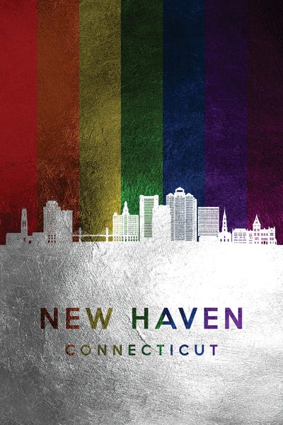 Connecticut: New Haven Connecticut Spectrum Skyline by Adrian Baldovino