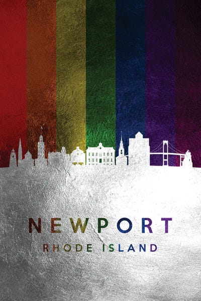 Newport: Newport Rhode Island Spectrum Skyline by Adrian Baldovino