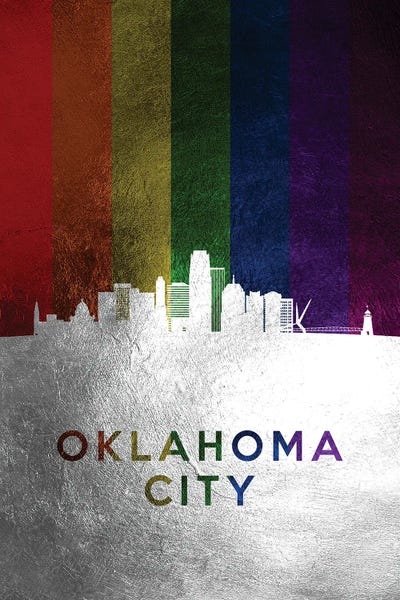 Oklahoma: Oklahoma City Spectrum Skyline by Adrian Baldovino