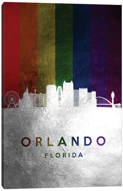 Orlando Florida Spectrum Skyline 2 Canvas Art Print - Orlando Art
