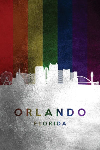 Orlando: Orlando Florida Spectrum Skyline 2 by Adrian Baldovino