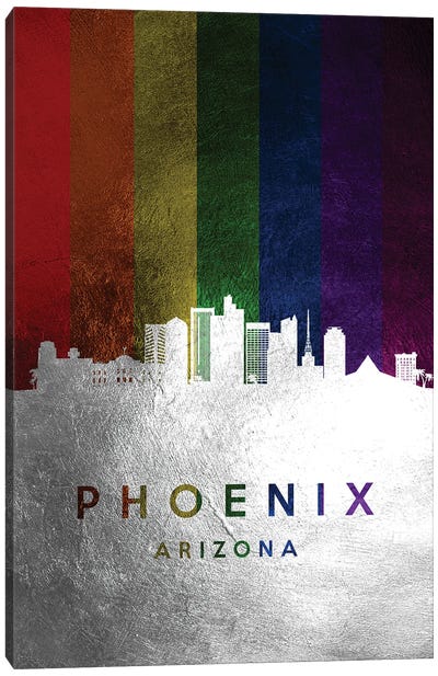 Phoenix Arizona Spectrum Skyline Canvas Art Print - Phoenix Art