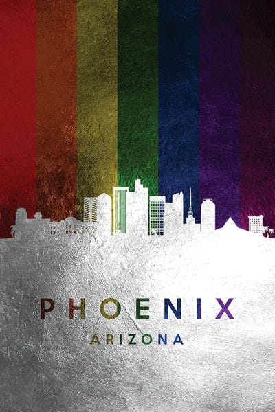 Phoenix: Phoenix Arizona Spectrum Skyline by Adrian Baldovino