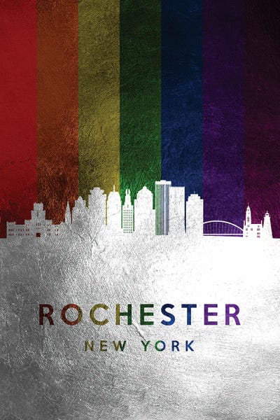 Rochester: Rochester New York Spectrum Skyline by Adrian Baldovino
