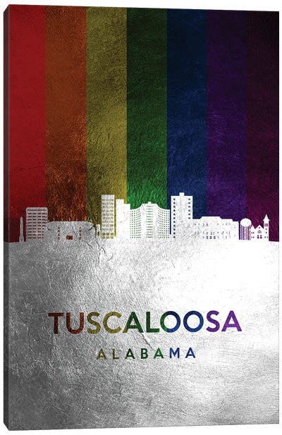 Tuscaloosa Alabama Spectrum Skyline Canvas Art Print - Alabama Art