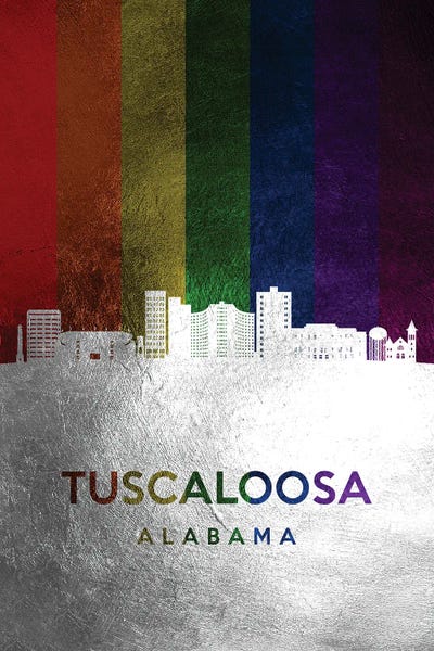LGBTQ: Tuscaloosa Alabama Spectrum Skyline by Adrian Baldovino