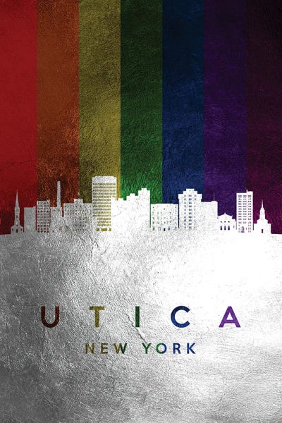 LGBTQ: Utica New York Spectrum Skyline by Adrian Baldovino