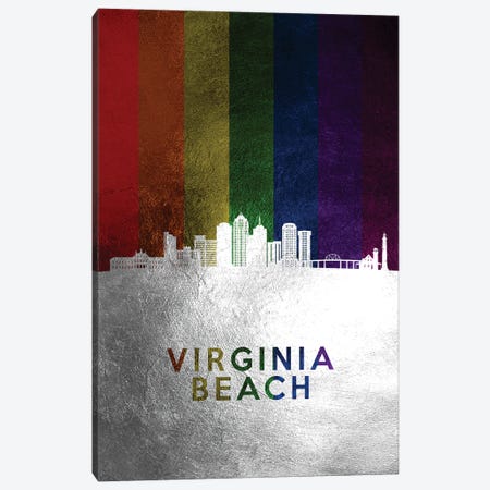 Virginia Beach Spectrum Skyline Canvas Print #ABV767} by Adrian Baldovino Canvas Print