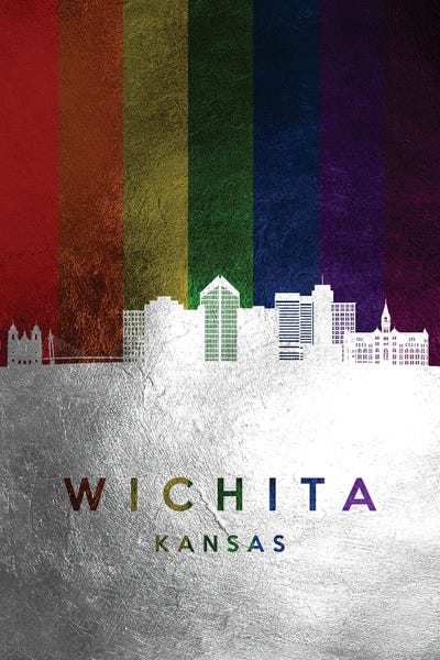 Kansas: Wichita Kansas Spectrum Skyline by Adrian Baldovino
