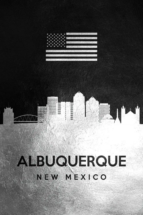 Albuquerque New Mexico Silver Skyline