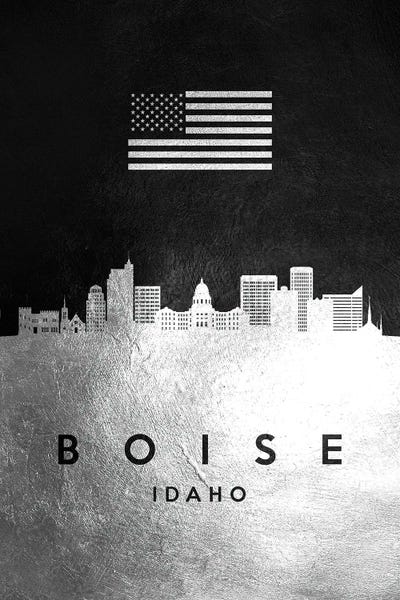 Idaho: Boise Idaho Silver Skyline by Adrian Baldovino