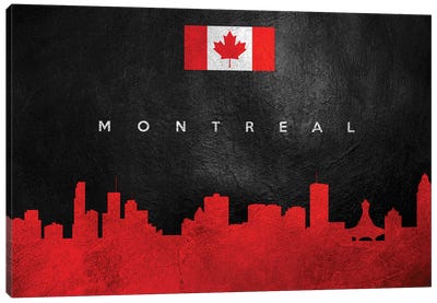 Montreal Canada Skyline Canvas Art Print - Quebec Art