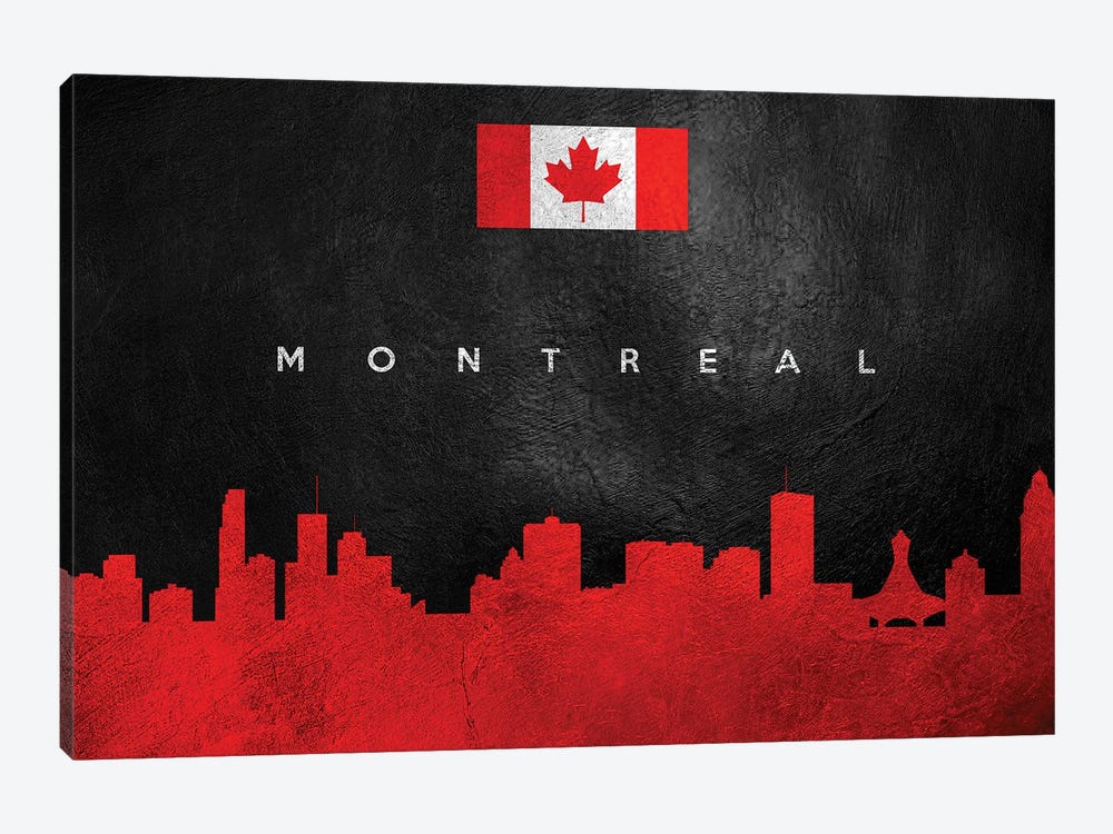 Montreal Canada Skyline by Adrian Baldovino 1-piece Canvas Print