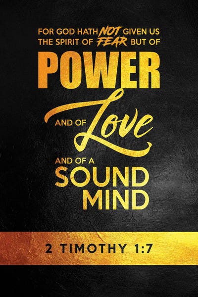 Bible Verses: 2 Timothy 1:7 Bible Verse by Adrian Baldovino