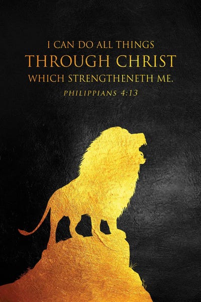 Typography: Philippians 4:13 Bible Verse by Adrian Baldovino