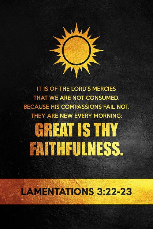 Lamentations 3:22-23 Bible Verse