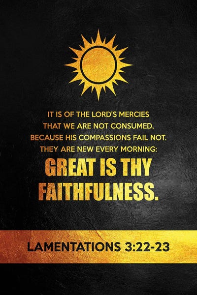 Bible Verses: Lamentations 3:22-23 Bible Verse by Adrian Baldovino