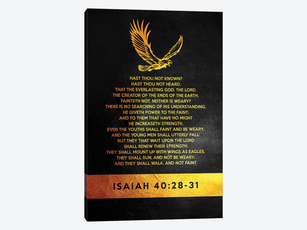 Isaiah 40:28-31 Bible Verse by Adrian Baldovino 1-piece Canvas Art Print