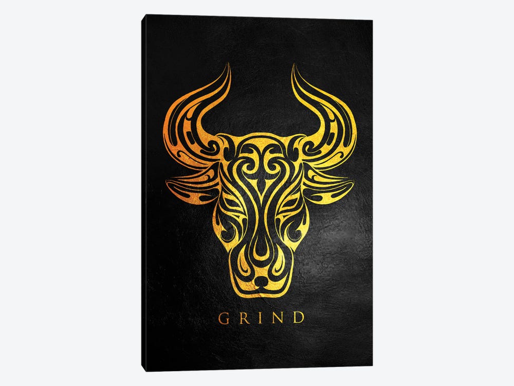 Oxen Grind by Adrian Baldovino 1-piece Canvas Artwork