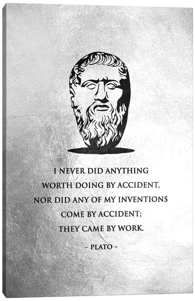 Plato - Hard Work Canvas Art Print - Wisdom Art