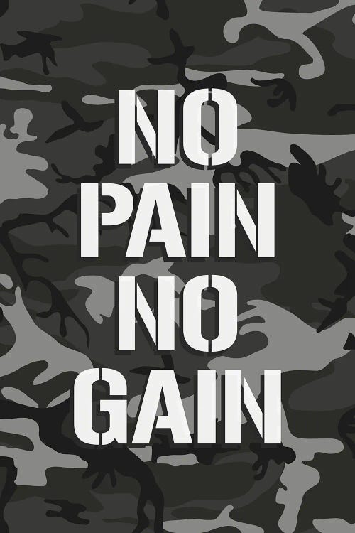 No Pain No Gain by Adrian Baldovino wall art