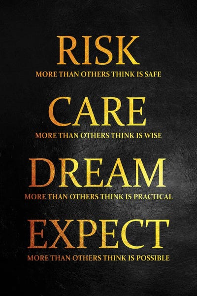 Inspirational Office: Take The Risk by Adrian Baldovino