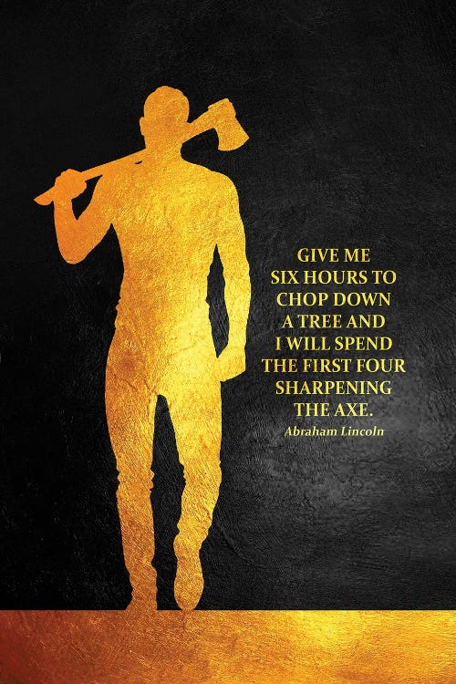 Sharpen Your Axe by Adrian Baldovino wall art