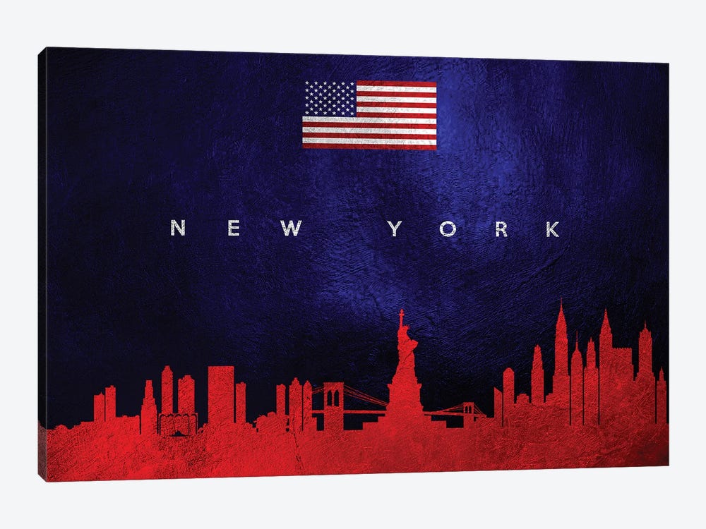 New York Skyline by Adrian Baldovino 1-piece Canvas Art