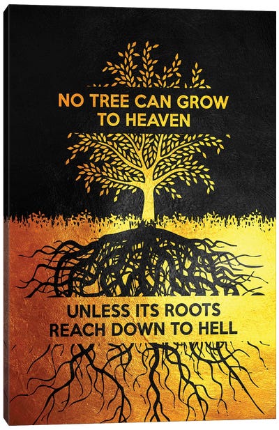 No Tree - Carl Jung Motivation Canvas Art Print - Minimalist Quotes