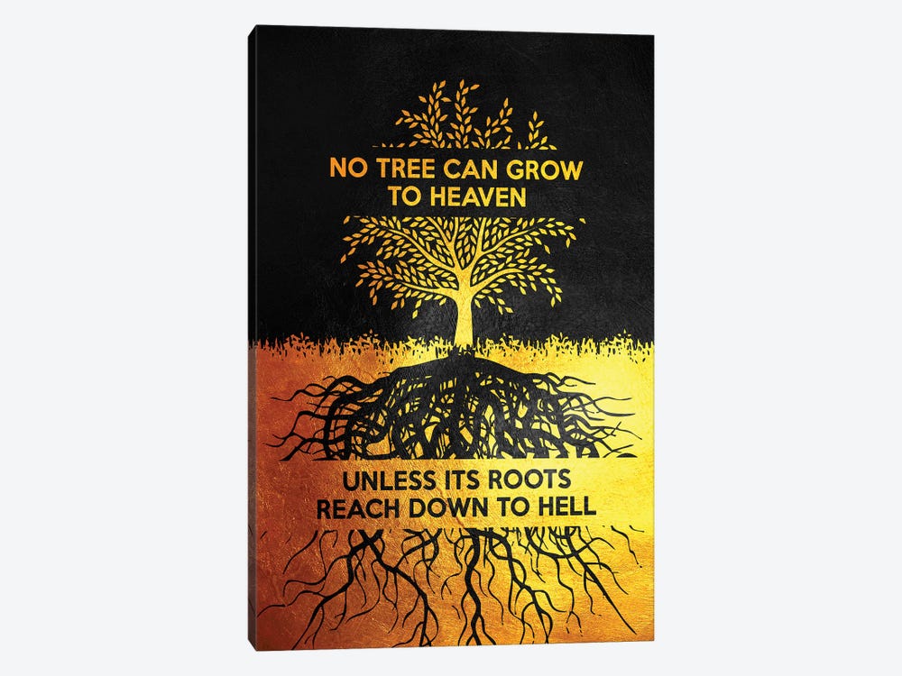 No Tree - Carl Jung Motivation by Adrian Baldovino 1-piece Canvas Print