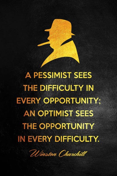 Black & White & Gold: Winston Churchill Motivation by Adrian Baldovino