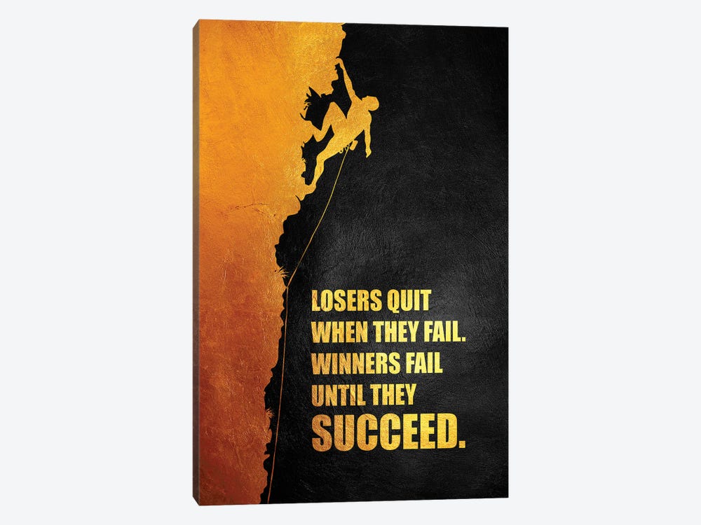 Fail Until You Succeed by Adrian Baldovino 1-piece Canvas Art