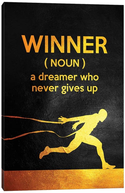 A Winner Is A Dreamer Canvas Art Print - Motivational