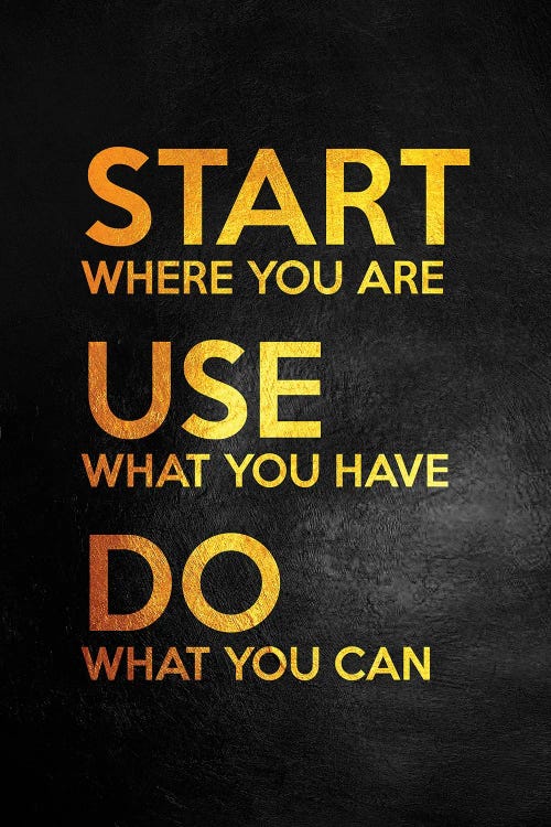 Start Use Do by Adrian Baldovino wall art