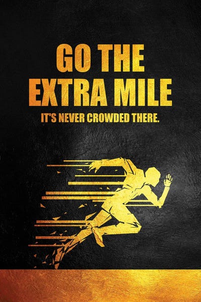 Go The Extra Mile by Adrian Baldovino canvas print