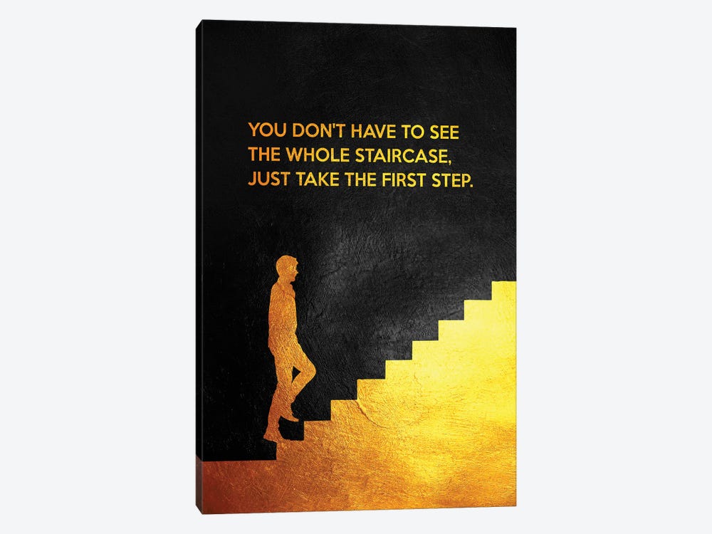 Just Take The First Step - Martin Luther King by Adrian Baldovino 1-piece Canvas Artwork