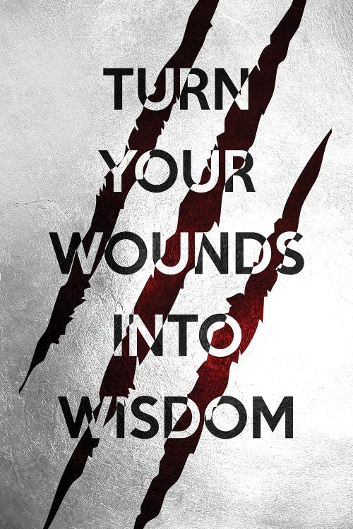 Wounds Into Wisdom by Adrian Baldovino wall art