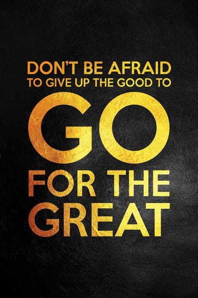 Go For The Great by Adrian Baldovino canvas print