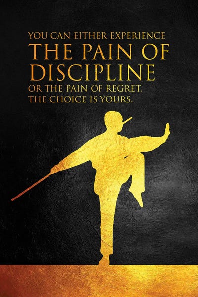 Black & White & Gold: The Pain Of Discipline by Adrian Baldovino