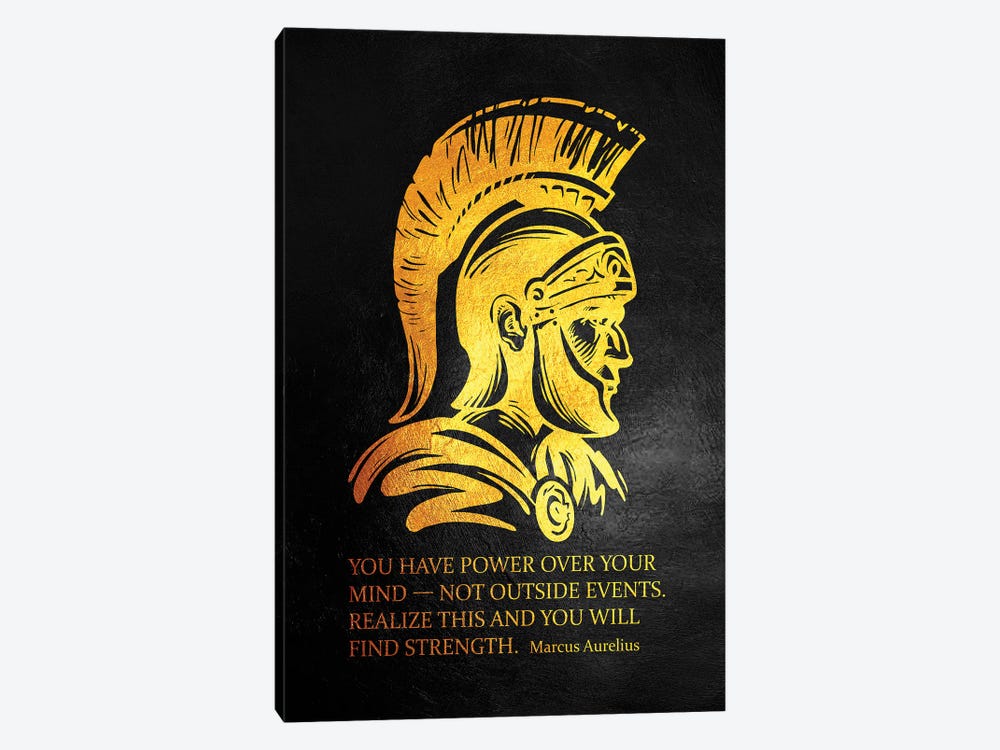 Mind Power - Marcus Aurelius by Adrian Baldovino 1-piece Canvas Artwork