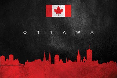 Ottawa Canada Skyline by Adrian Baldovino art print