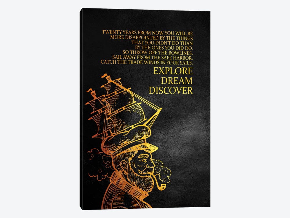 Explore Dream Discover by Adrian Baldovino 1-piece Art Print