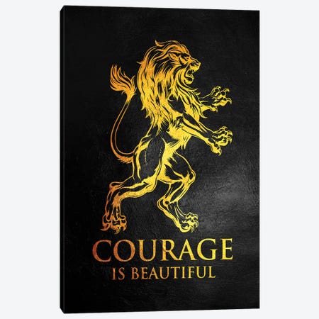Courage Is Beautiful Canvas Print #ABV993} by Adrian Baldovino Art Print