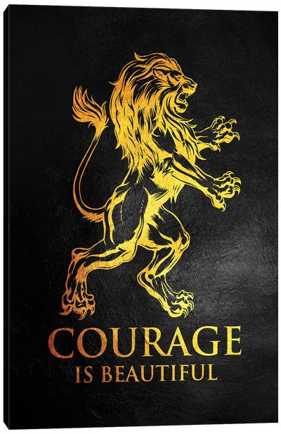 Courage Is Beautiful Canvas Art Print - Adrian Baldovino