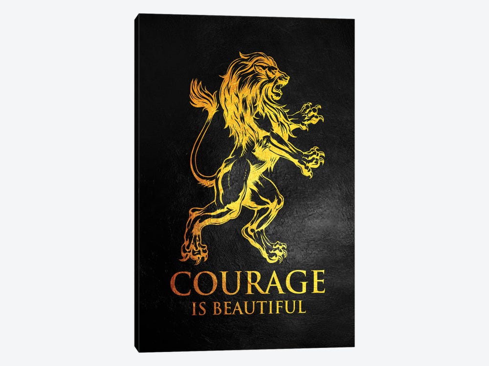 Courage Is Beautiful by Adrian Baldovino 1-piece Canvas Art