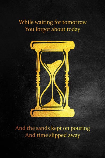 Today Matters - Time Motivation by Adrian Baldovino metal wall art